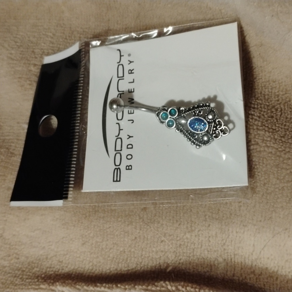 Body Candy Blue Belly Button Ring